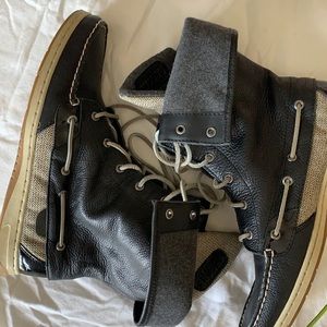 Ladyfish black Sperry top sider